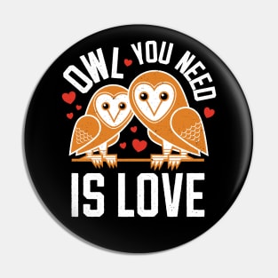 Owl You Need Is Love Pin