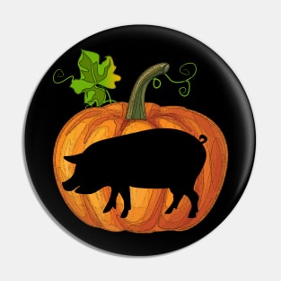 Pig in pumpkin Pin