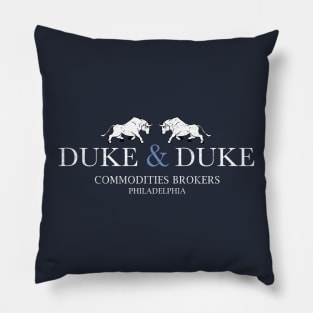 Duke & Duke Commodities Brokers - Vintage logo Pillow