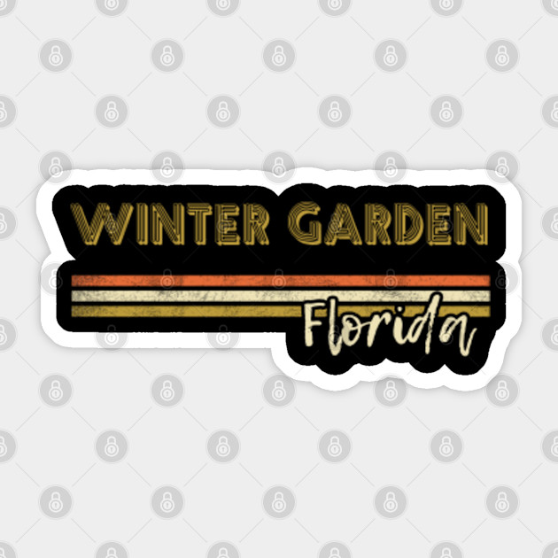 Winter Garden Florida T Shirt Retro City Souvenir Gift Us State