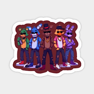 gansta five nights at freddys Magnet