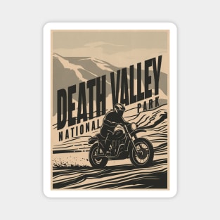 Death Valley National Park Off Road Motorcycle Magnet