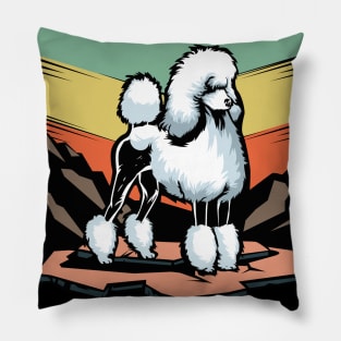 Poodle | Retro design for Dog Lovers Pillow