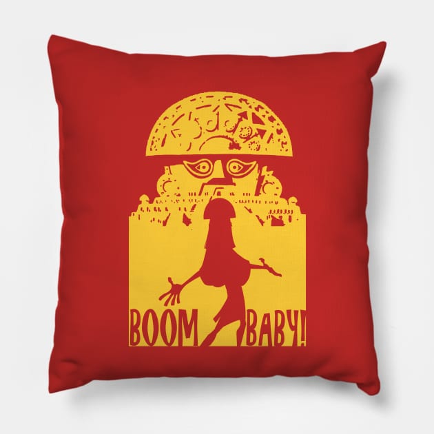 BOOM BABY! Pillow by Robescussein