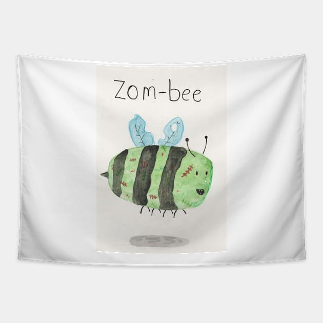 Zom-bee Tapestry by Charlotsart