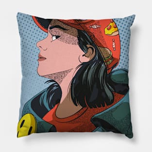 gorgeous girl hoodie Pillow