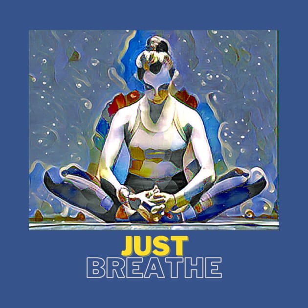 Just Breathe (yoga pose holding feet together) by PersianFMts