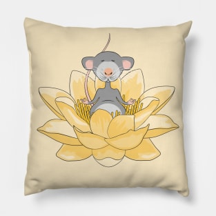 Meditating Mouse Pillow