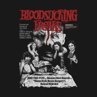 Bloodsucking Freaks, DISTRESSED, Exploitation, Horror Classic T-Shirt