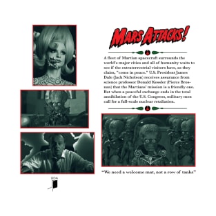 Mars Attacks Synopsis Design T-Shirt