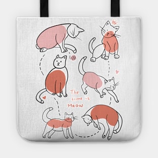 The Time Is Meow Tote