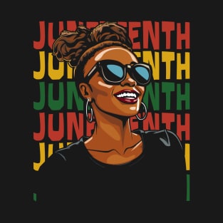 Black History Juneteenth Art for Men, Women, Girls T-Shirt