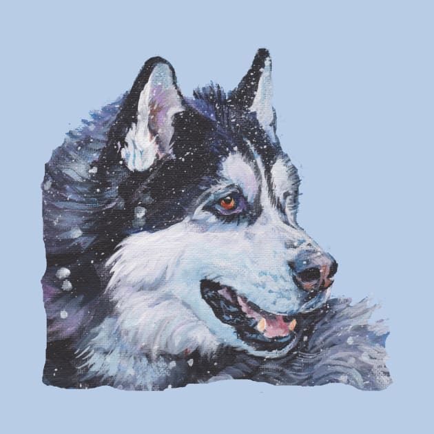 Siberian Husky Fine Art Painting by LASHEPARD