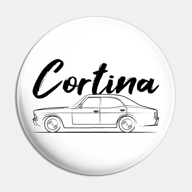 Classic Cortina MK3 Legend Pin by GoldenTuners