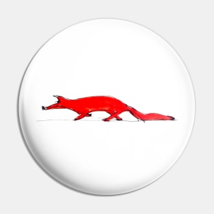 Red halloween fox Pin