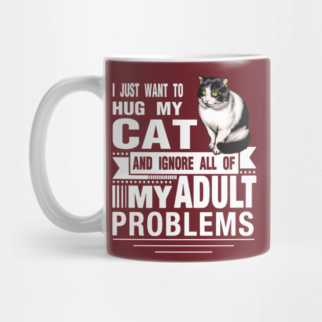 I Just Want To Hug My Cat Catholic Mug Teepublic