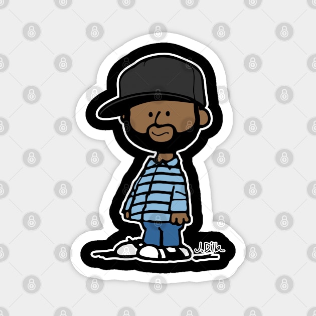 j dilla Magnet by small alley co