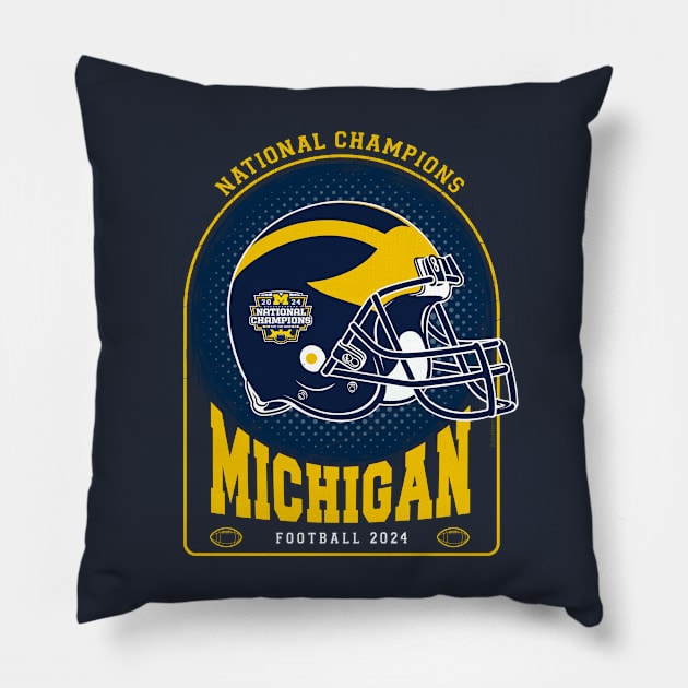 Michigan National Champions Pillow by ActiveNerd