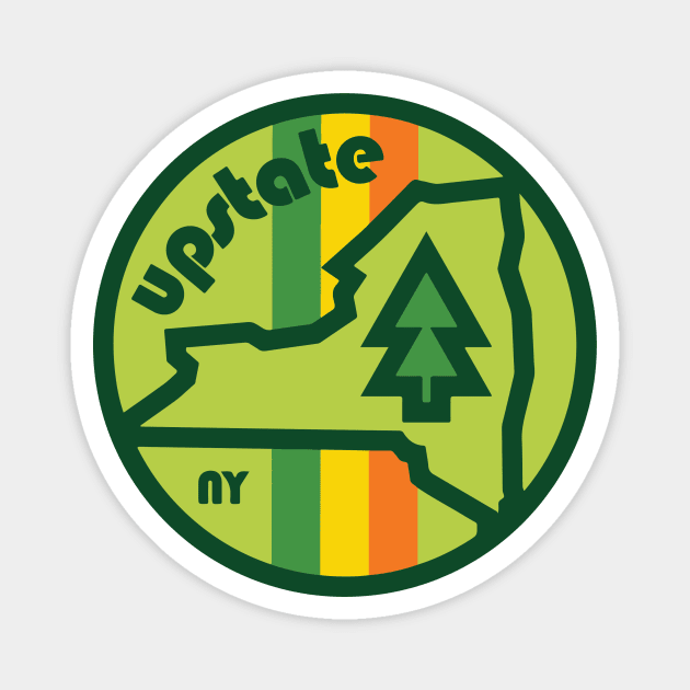 Upstate New York Badge Magnet by PodDesignShop