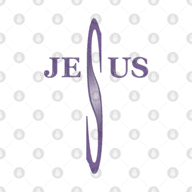 JESUS Letter Cross by Moses77