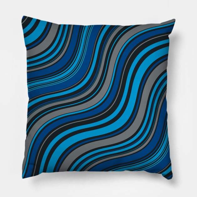 black and blue Pillow by PREMIUMSHOP
