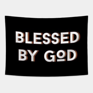 Blessed By God | Christian Saying Tapestry