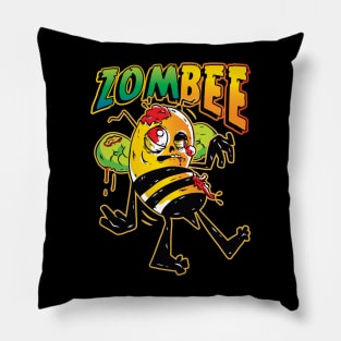 Fun Zombee Graphic for Kids and Adults Pillow