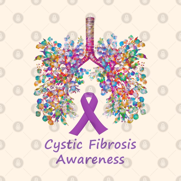 Lungs, floral Lungs, cf, cystic fibrosis, colorful flowers, respiratory therapist by Collagedream