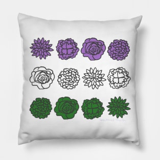 Genderqueer Flowers Pillow