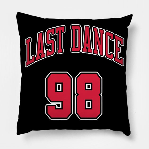 Last Dance 98 Bulls Pillow by lockdownmnl09