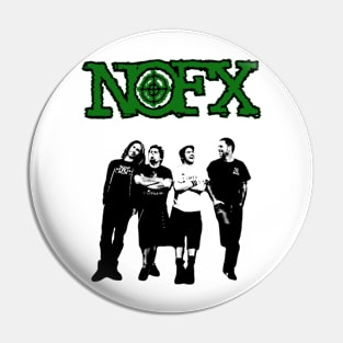 Nofx green stencil Pin