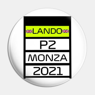 Lando Norris P2 Monza Pit Board Pin