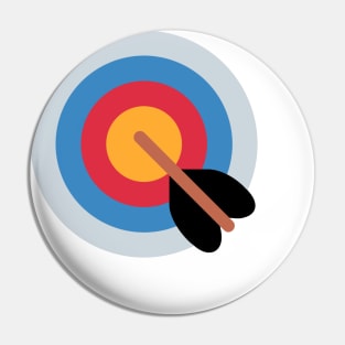 red blue target design Pin