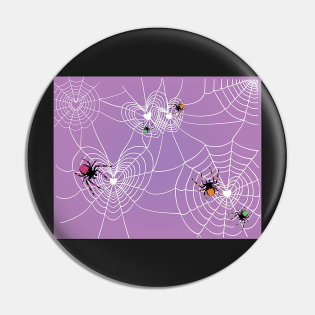 Halloween Spider Love Pin by PatriciaLupien