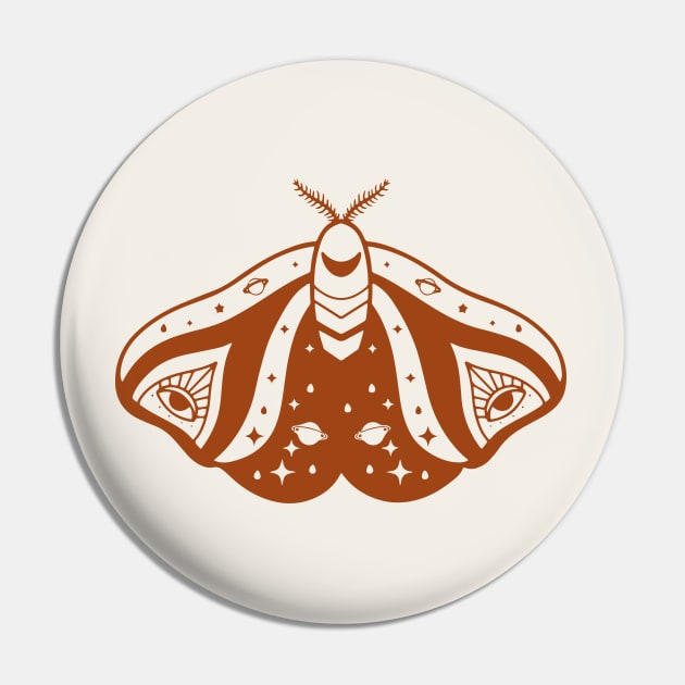 Mystic & Celestial Moth Pin by Nessanya