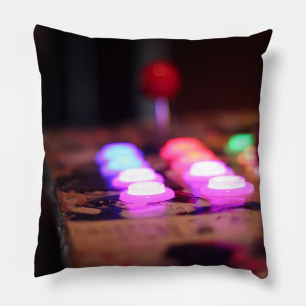 Bright buttons Pillow by peanutmans