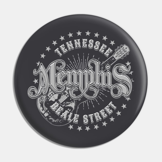Memphis Tennessee Beale Street Pin by Designkix