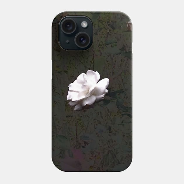 White Rose Phone Case by Shanzehdesigns