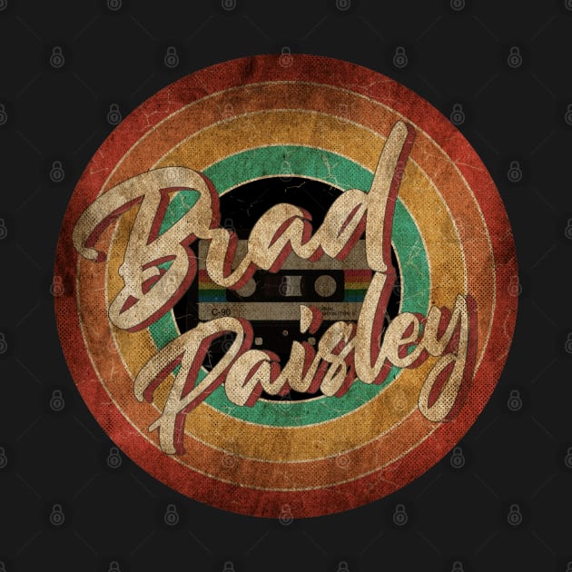 Brad Paisley Vintage Circle Art by antongg