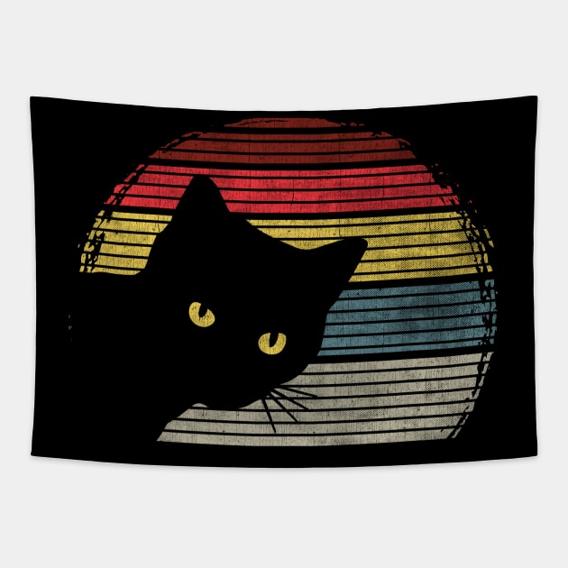 Vintage Cat Silhouette Tapestry by Dailygrind