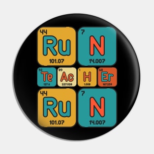 Run teacher Run Pin