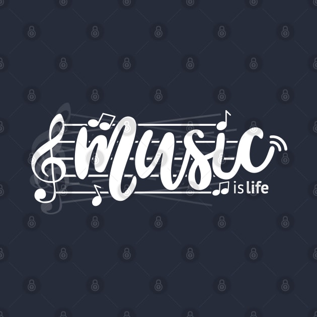 Music is life (white) by Spaksu