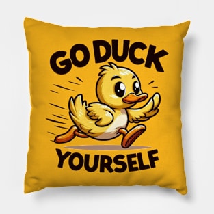 Go Duck Yourself Pillow