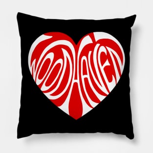 Red Woodhaven Heart Pillow