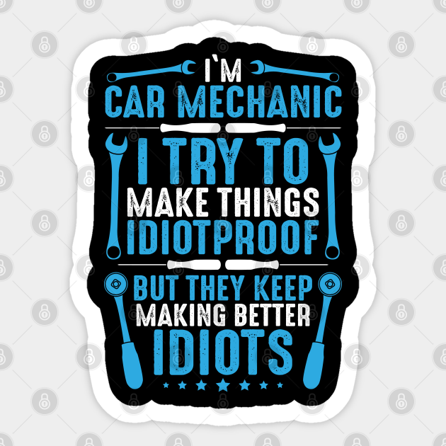 Car Mechanic Gearhead Nut Runner Gift Present Car Mechanic Sticker Teepublic Car Mechanic Gearhead Nut Runner Gift Present Car Mechanic Sticker Teepublic