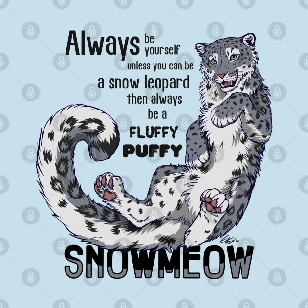 Always be a snow leopard by EosFoxx