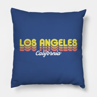 Retro Los Angeles California Pillow