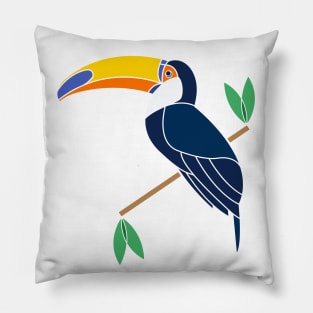 Minimalist Toucan Pillow