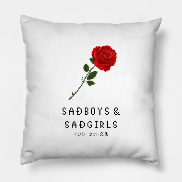 Sadboys and Sadgirls Pillow by Simonpeters98