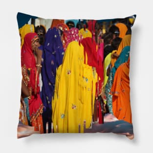 colorful vibrant exotic design Pillow